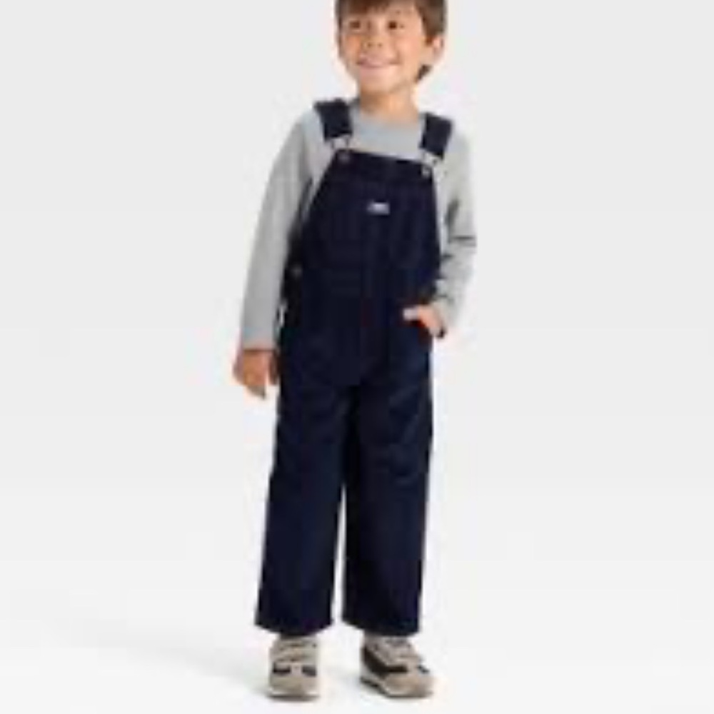 Oshkosh B’Gosh Corduroy Bib Overalls Blue Chord Size 18 Months Baby Toddler